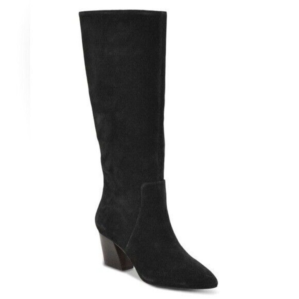 BOTKIER Sharon Knee High Black Suede Boots